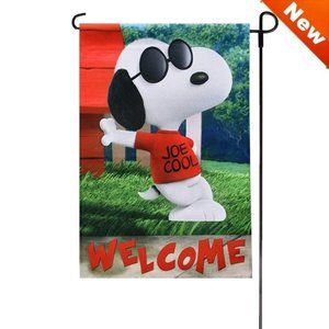 Spring Welcome SNOOPY PEANUTS GANG Garden Flag  12"x18" 40059 NIP